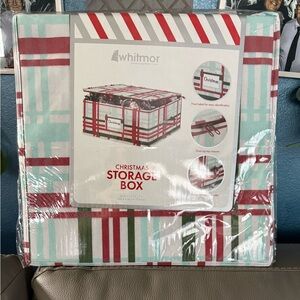 Christmas Storage Box - Red & Green Plaid
